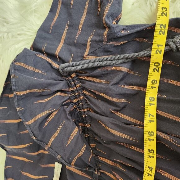 Palmer Harding Women's Blue Linen Striped Courage Midi Dress Size 8 Lagenlook - Picture 9 of 16